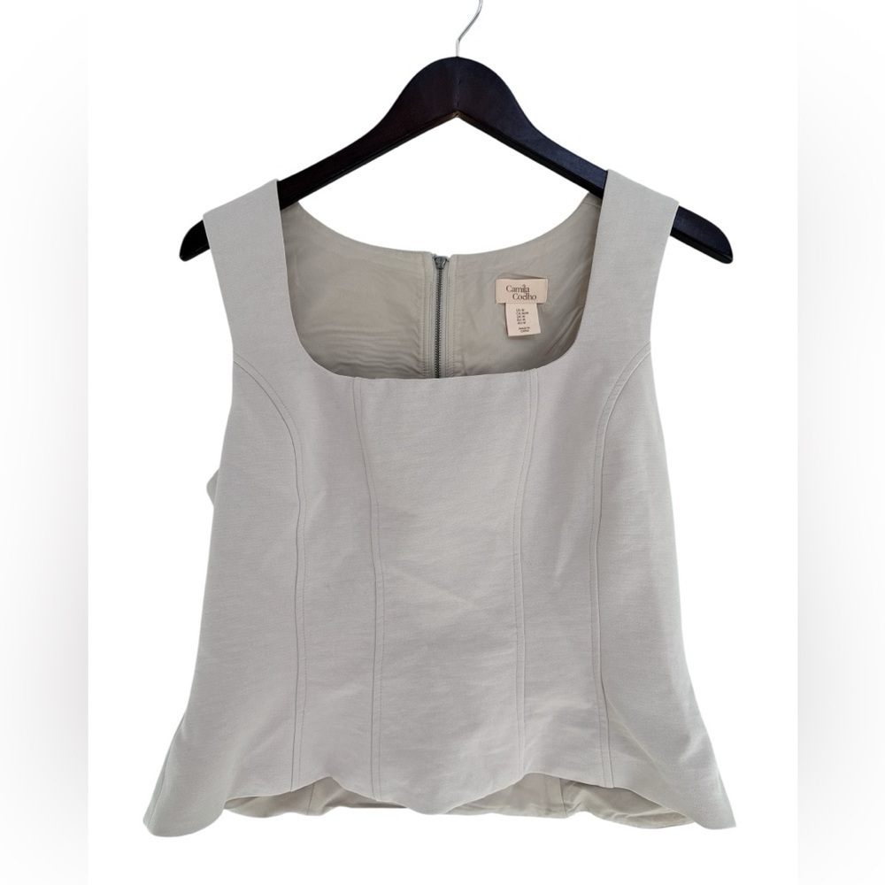 Camila Coelho Beige sleevless Top